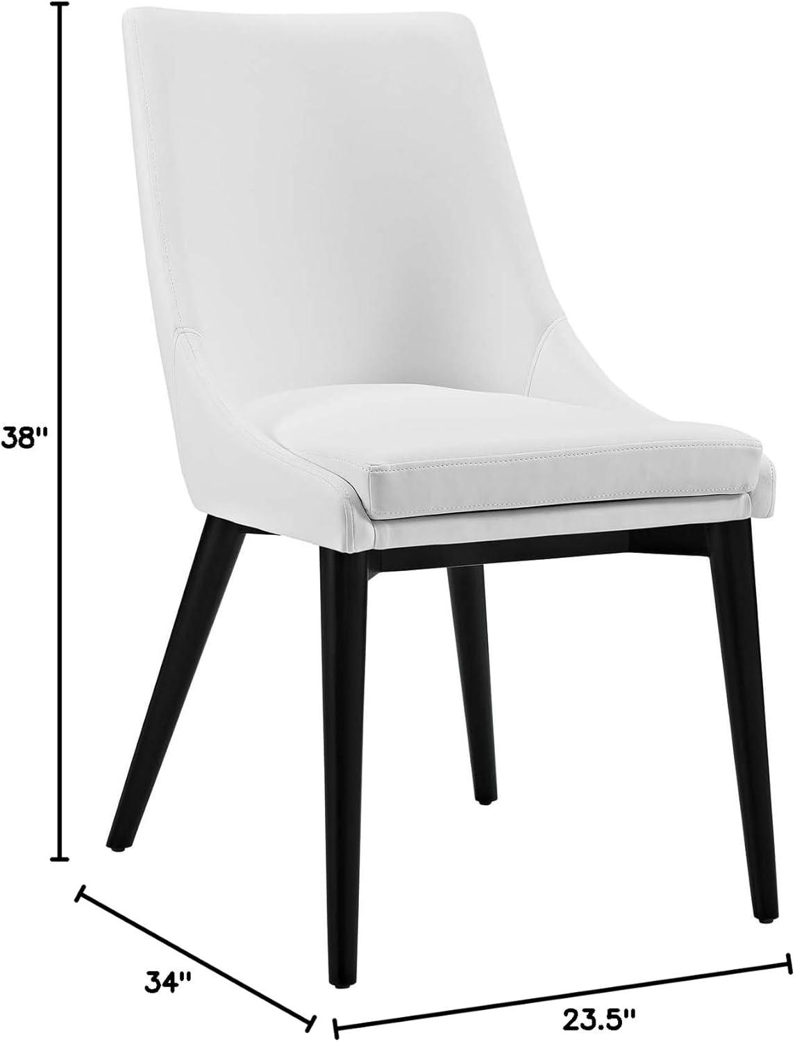 Set of 2 Viscount Dining Side Chair Vinyl - Modway