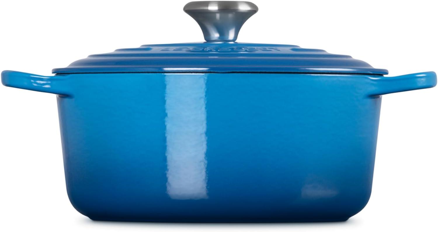 Marseille Blue 4.5 QT Enameled Cast Iron Dutch Oven