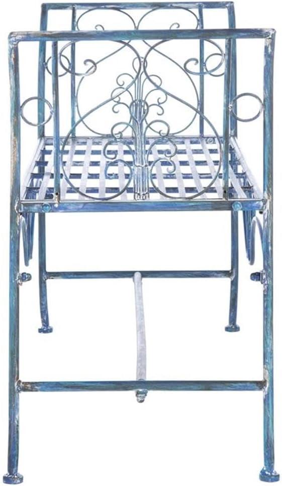 Adina Wrought Iron 51.25 Inch W Outdoor Garden Bench  - Safavieh