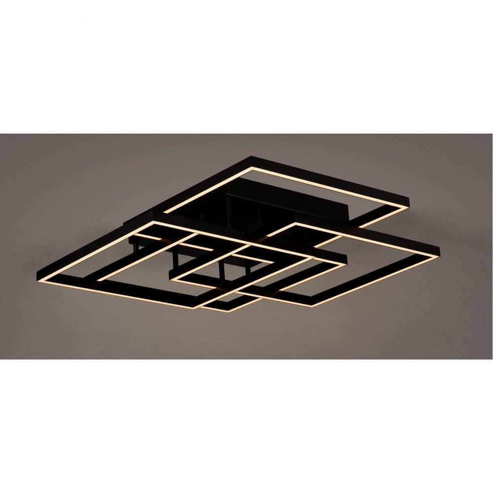 E21518-BK-ET2 Lighting-Traverse-112W 1 LED Flush Mount-31 Inches wide by 6 inches high-Black Finish