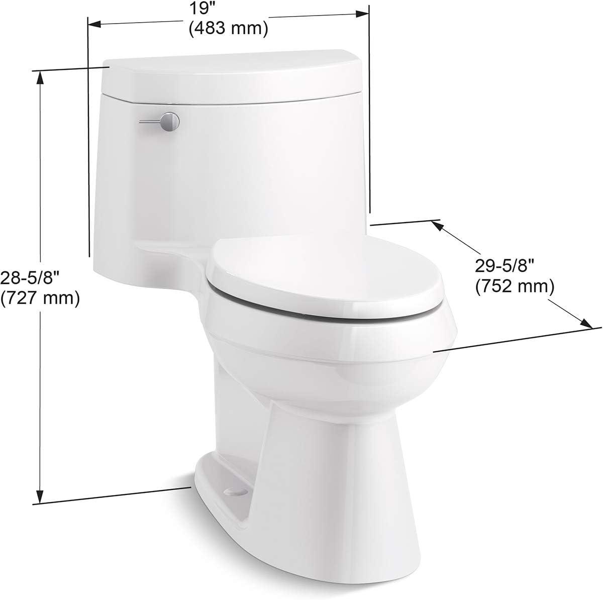 Cimarron® 1.28 GPF Water Efficient Elongated One-Piece toilet (Seat Included)