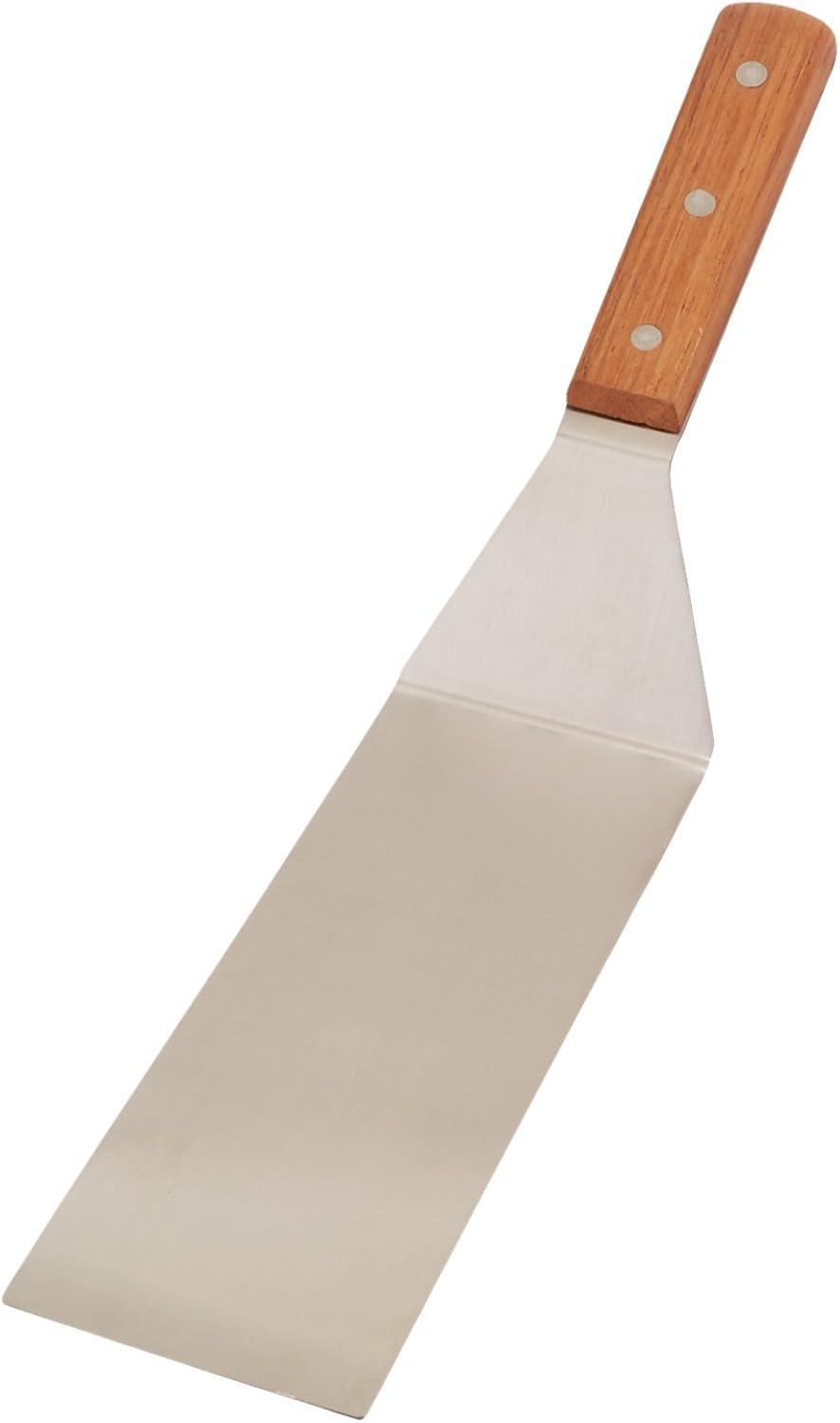 14" Stainless Steel Offset Turner with Wood Handle