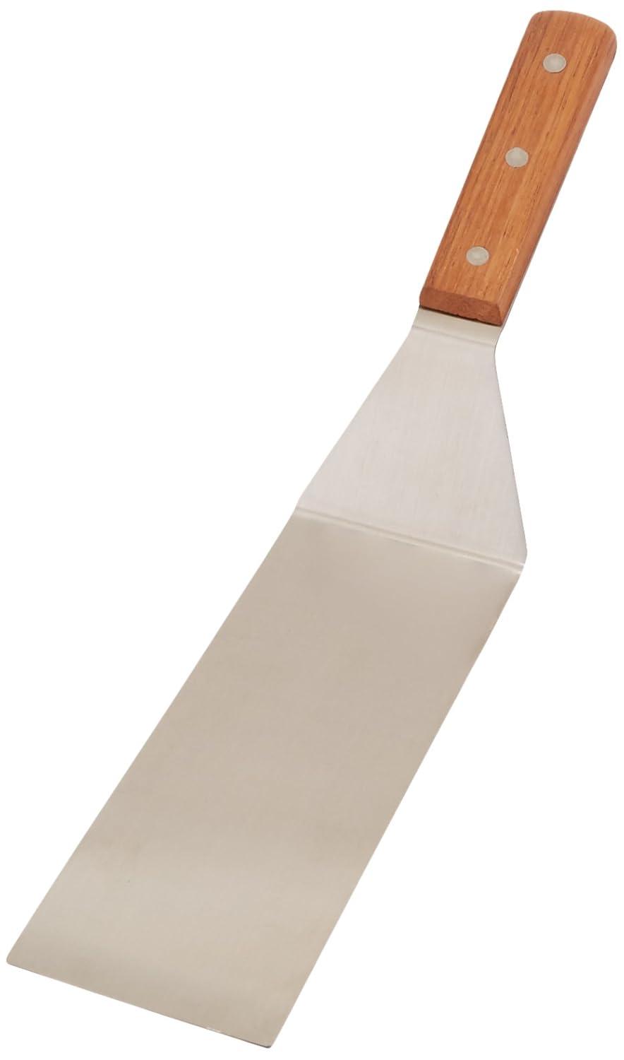 14" Stainless Steel Offset Turner with Wood Handle