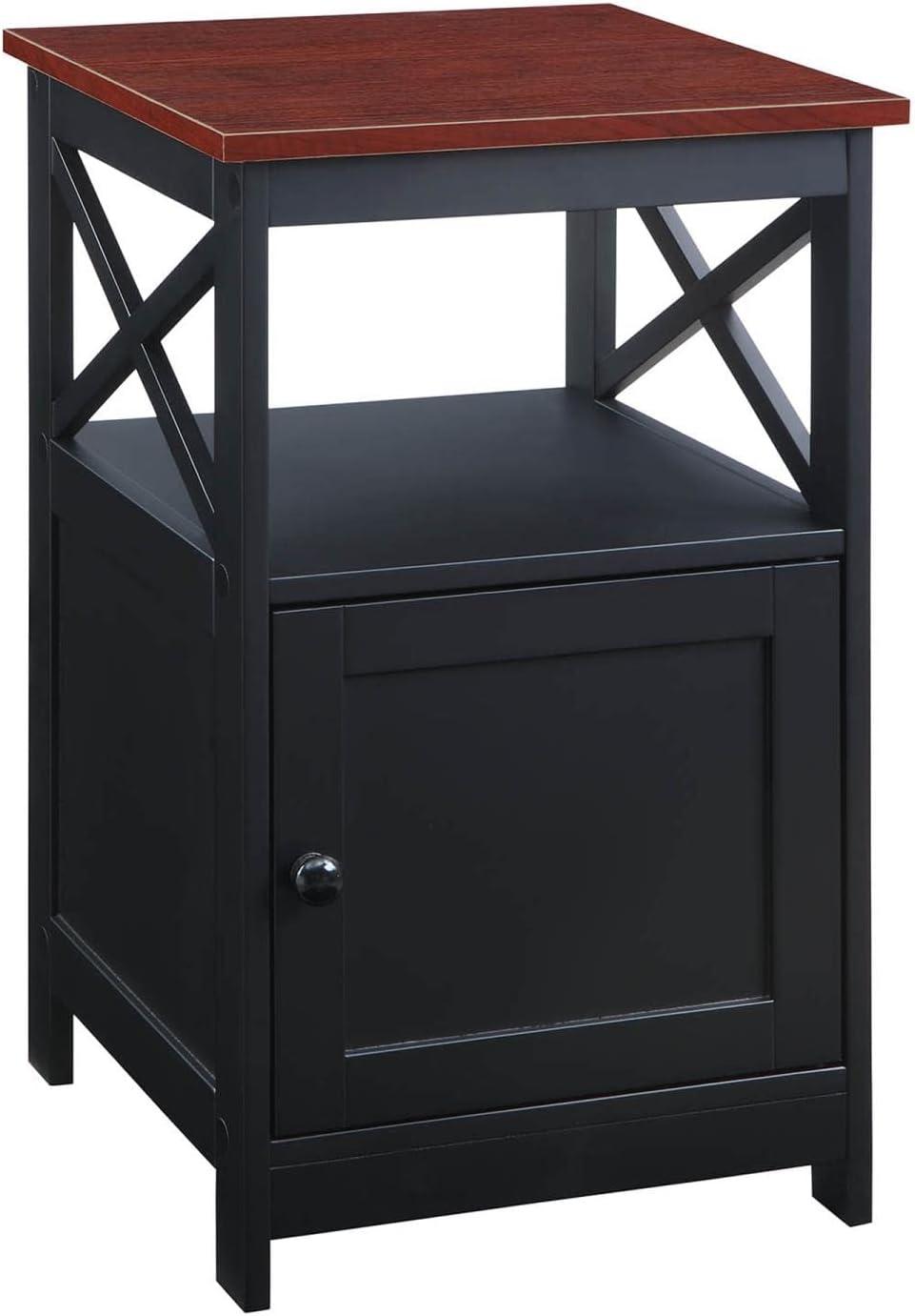 Convenience Concepts Oxford End Table with Cabinet, Multiple Finishes