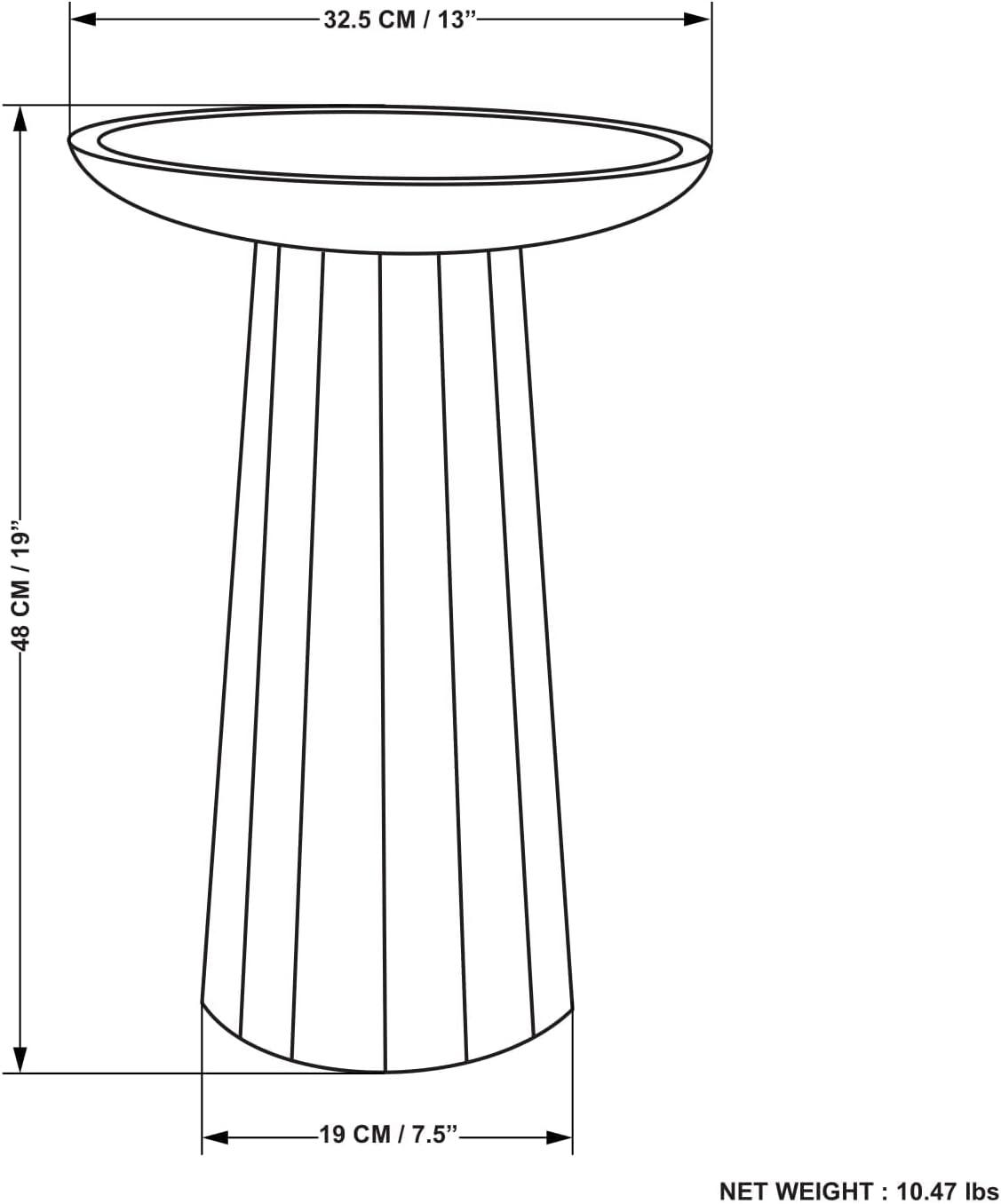 Simpli Home Dayton SOLID MANGO WOOD 13 inch Wide Round Contemporary Wooden Accent Table in Natural, Fully Assembled