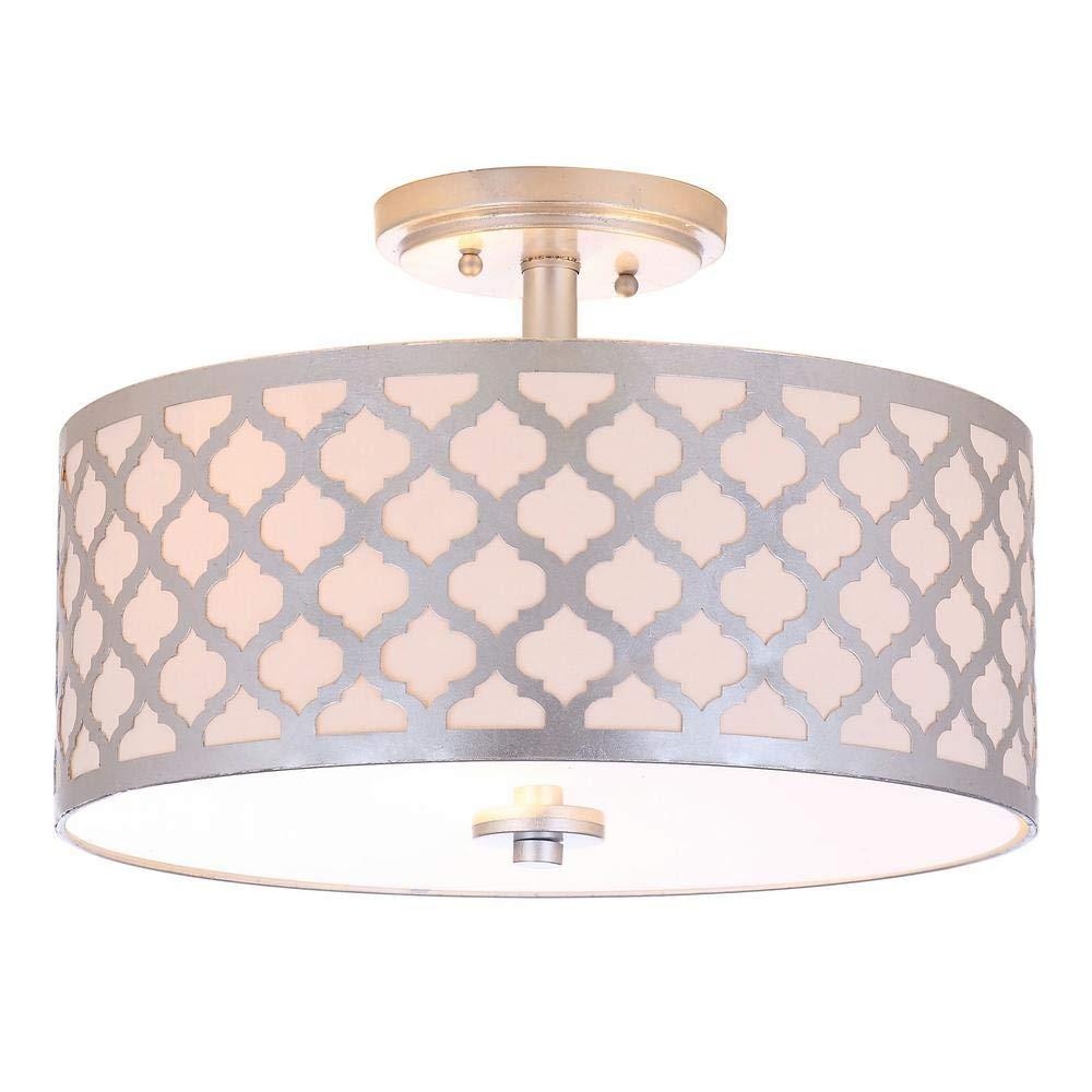 Kora Flush Mount - FLU4000 - Silver - Safavieh