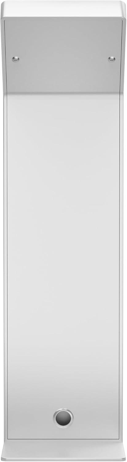 Tablet Kiosk Station – CTA Premium Heavy Duty Large Locking Floor Stand with Interior Cable Routing System for iPad 7th/ 8th/ 9th Gen 10.2” and Other 9-11” Tablets (PAD-KSDKW) – White