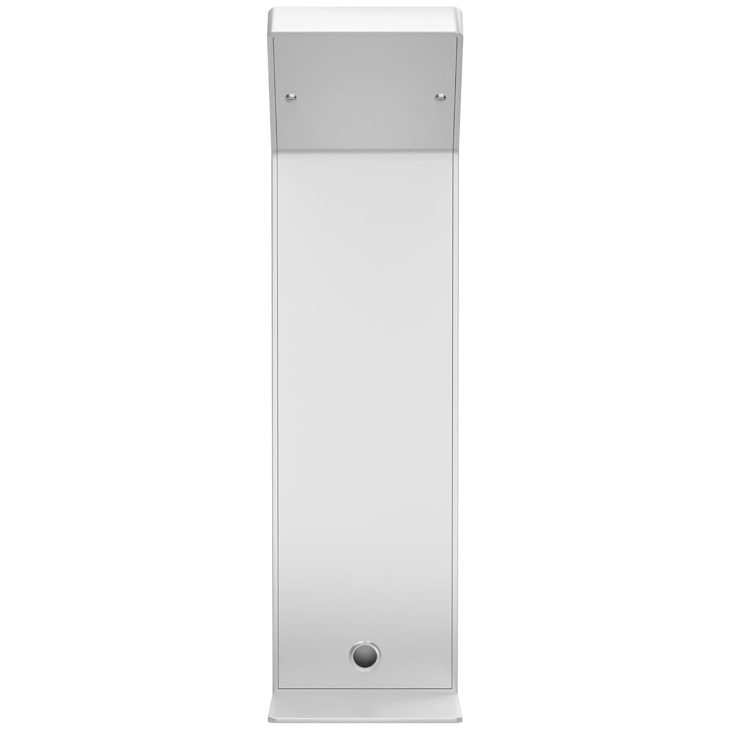 Tablet Kiosk Station – CTA Premium Heavy Duty Large Locking Floor Stand with Interior Cable Routing System for iPad 7th/ 8th/ 9th Gen 10.2” and Other 9-11” Tablets (PAD-KSDKW) – White