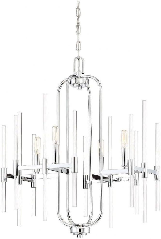Minka Lavery - Pillar - Chandelier 4 Light Chrome in Transitional Style - 27.75
