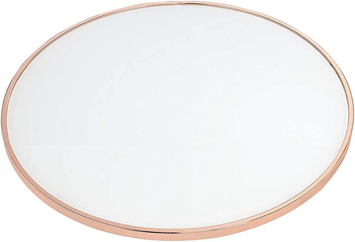 Alivia End Table Frosted Glass and Rose Gold - Saltoro Sherpi