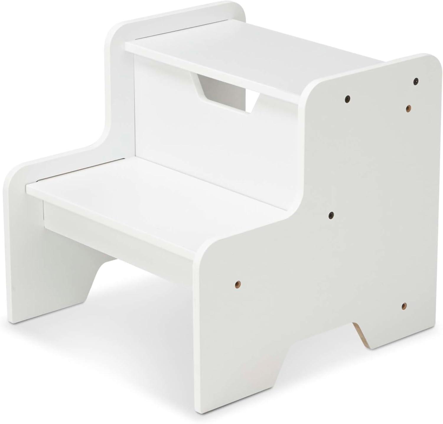 Melissa & Doug Kids Wooden Step Stool - White