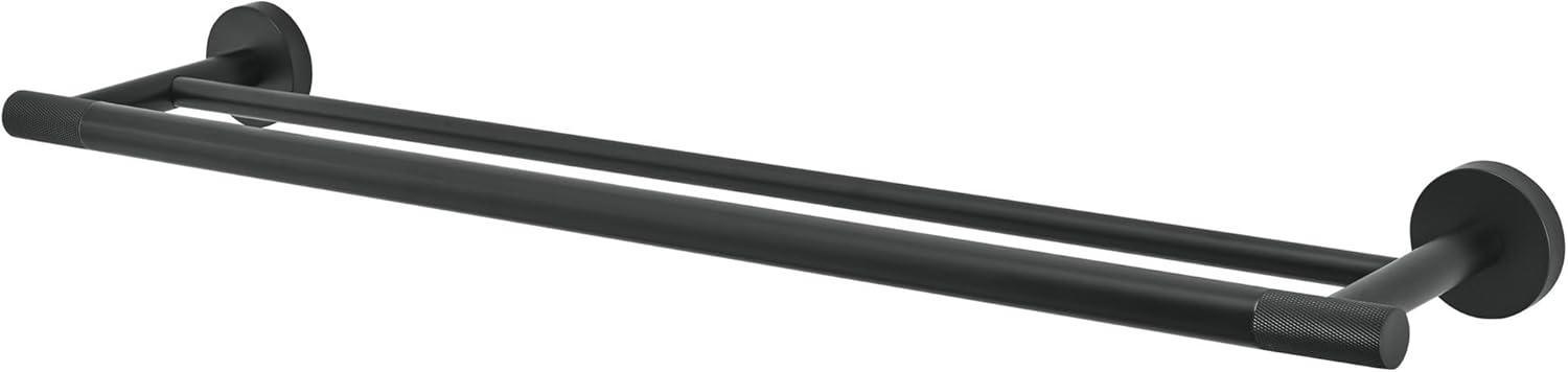 Avallon 24" Double Towel Bar in Matte Black