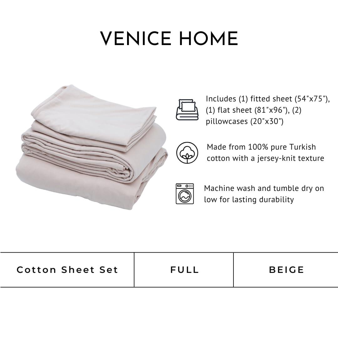 100% Cotton Jersey Knit Sheet Set