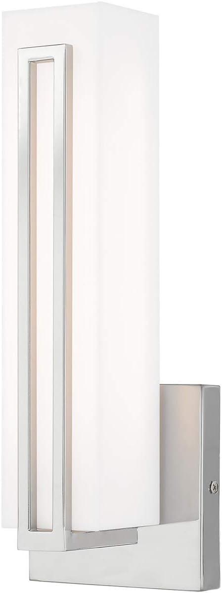 Livex Lighting 10190 Fulton 1 Light 12" Tall Integrated Led Bathroom Sconce - Chrome