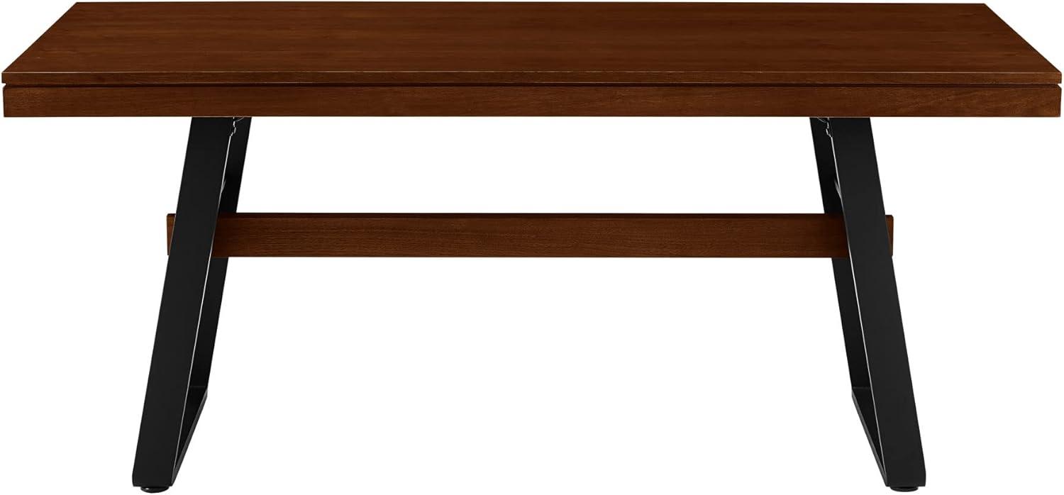 Ash Metal Base Dining Table
