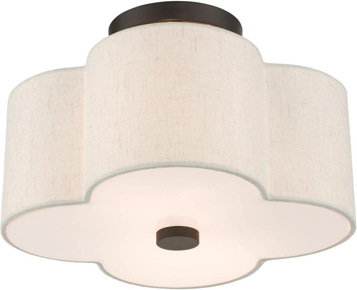 Livex Lighting Solstice 2 - Light Semi-Flush Mount in  English Bronze