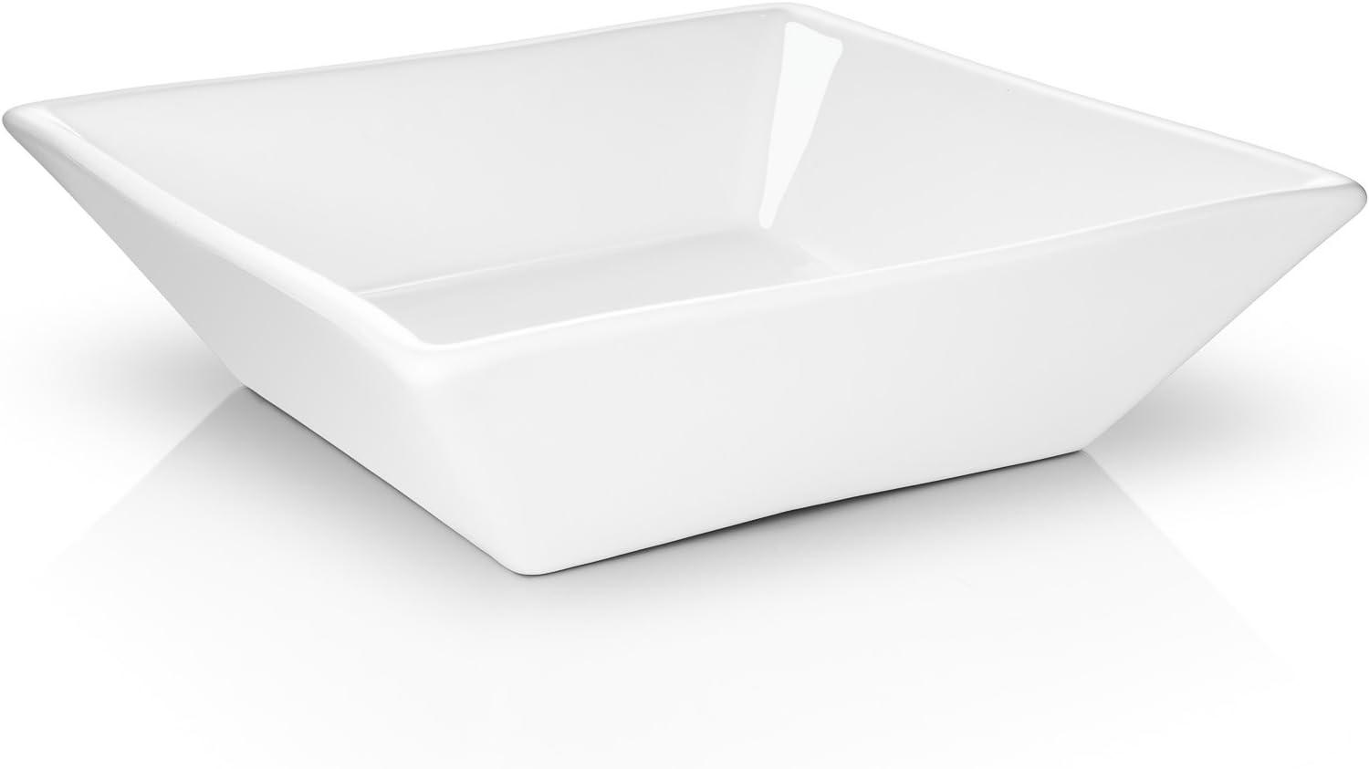 Miligore 16'' White Ceramic Square Above-Counter Vessel Sink