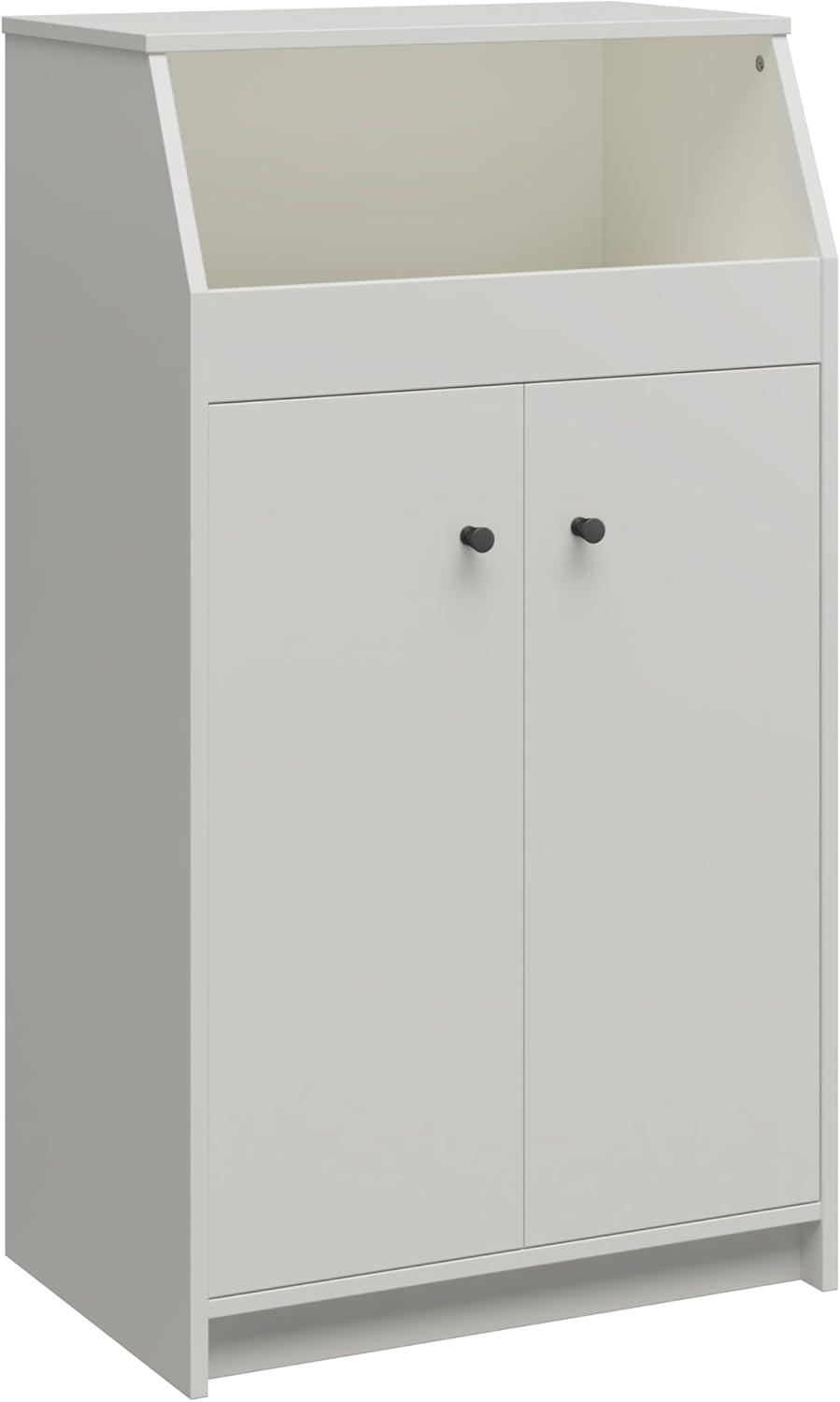 The Loft 2 Door Storage Tower, White