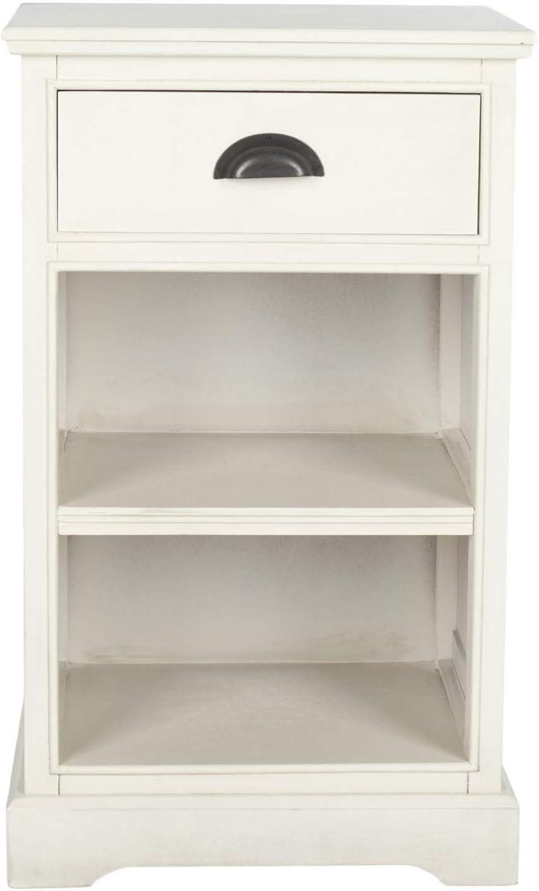 SAFAVIEH Griffin One Drawer Side Table White