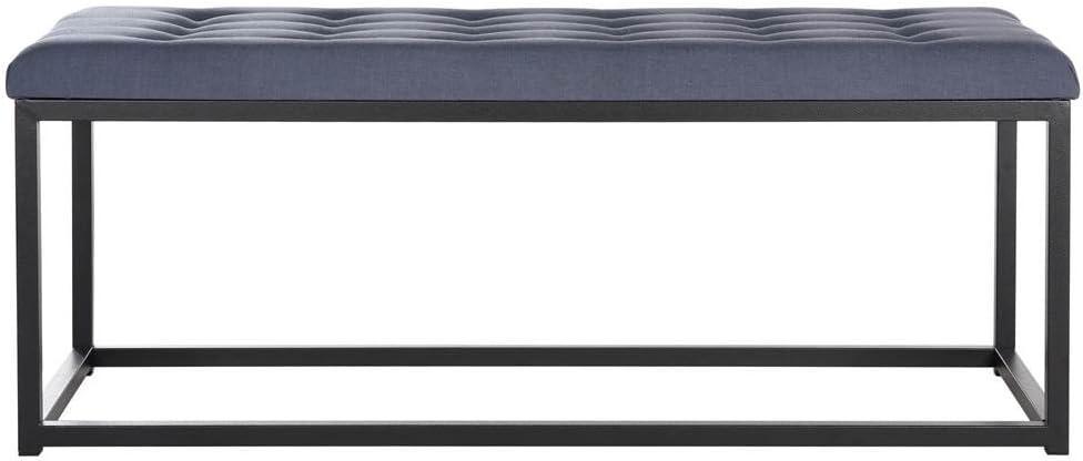 Reynolds Bench - Navy/Black - Safavieh
