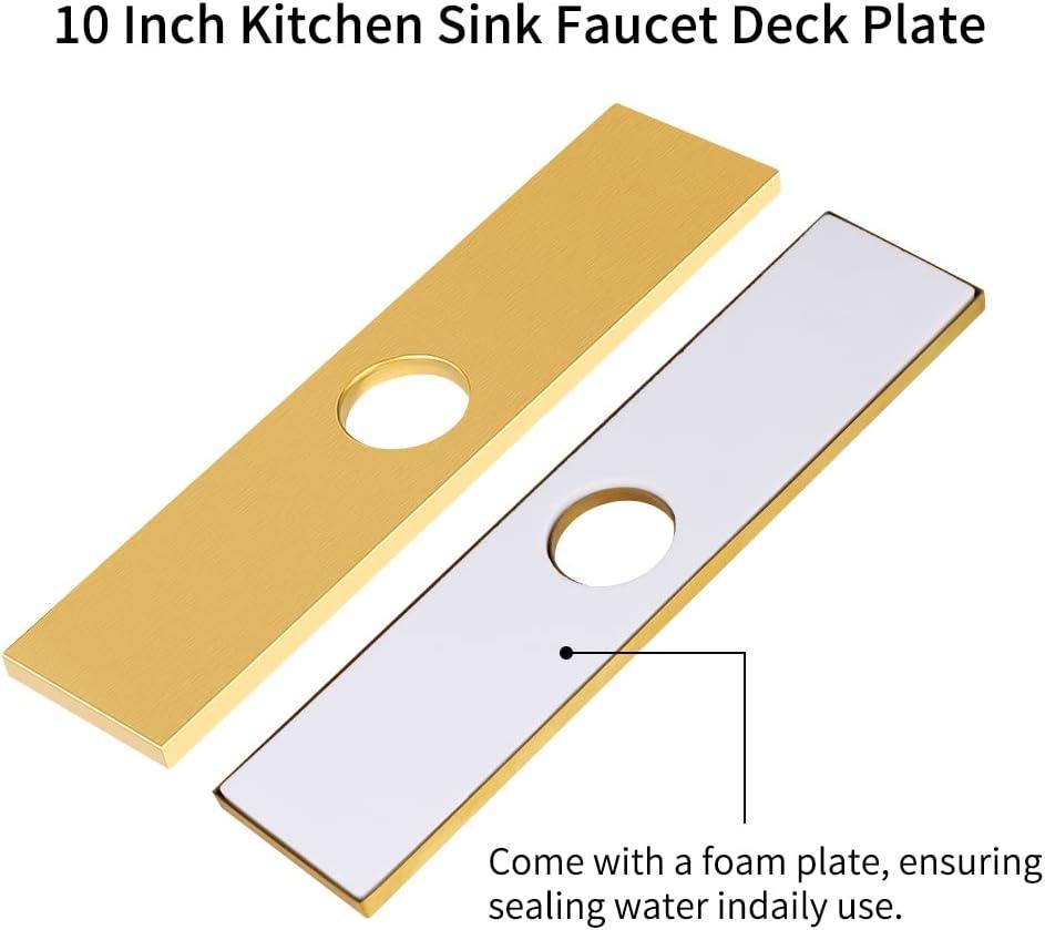 iVIGA VCC06G iVIGA 10" Sink Faucet Hole Cover Deck Plate