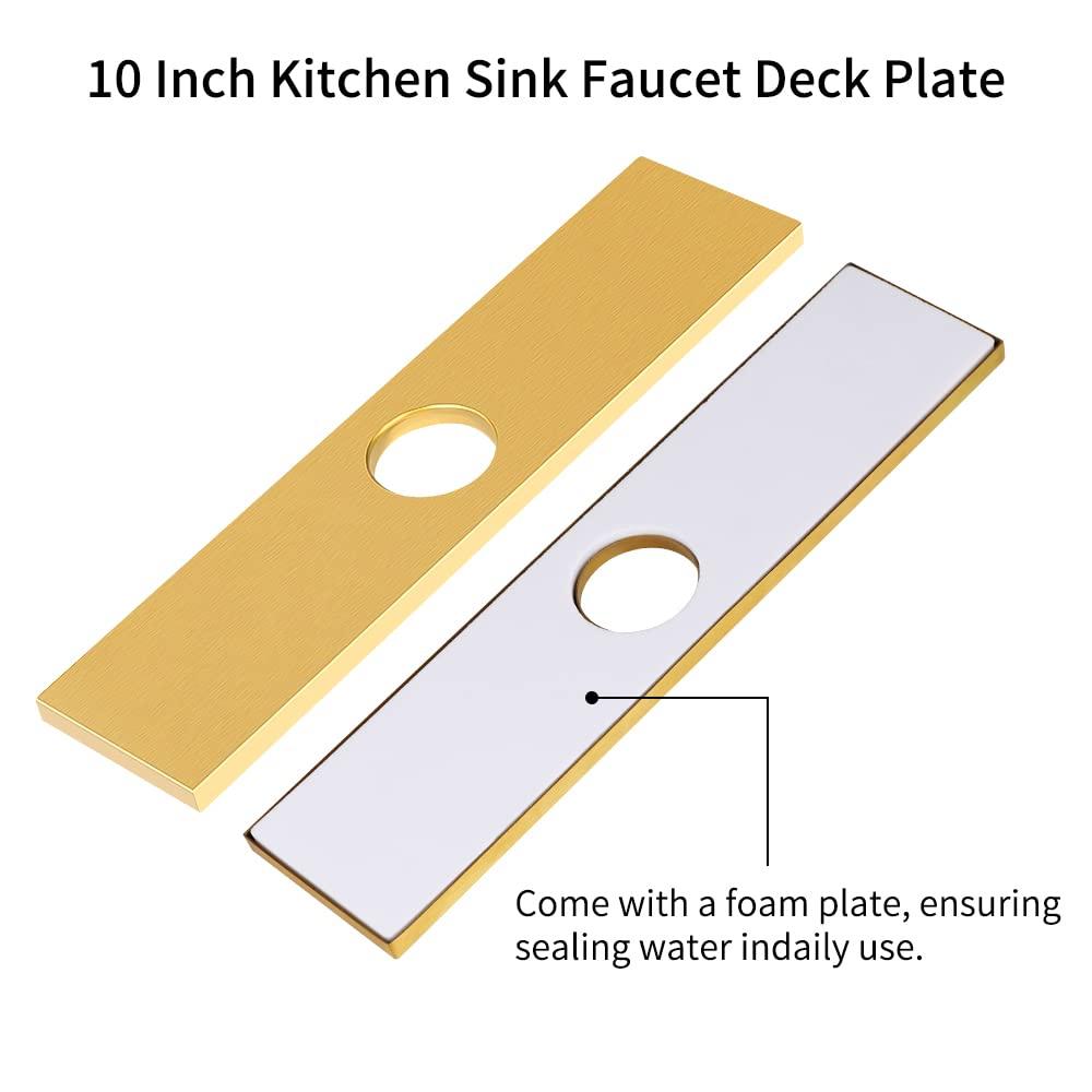 iVIGA VCC06G iVIGA 10" Sink Faucet Hole Cover Deck Plate