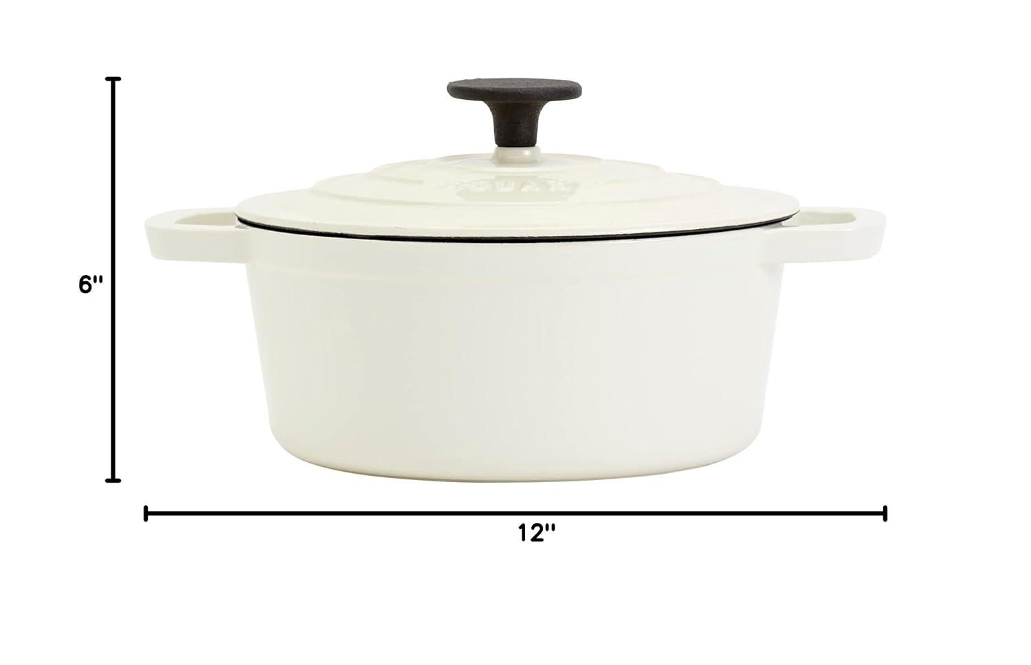 Smith & Clark - Round Enamel Cast Iron Dutch Oven