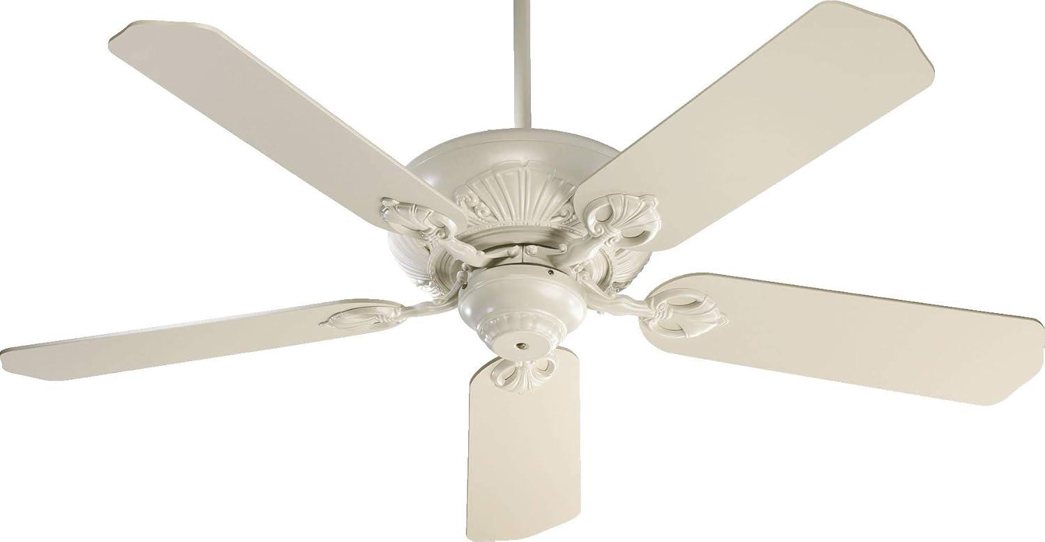 Quorum Lighting Chateaux 52 5-Blade Antique White Fan