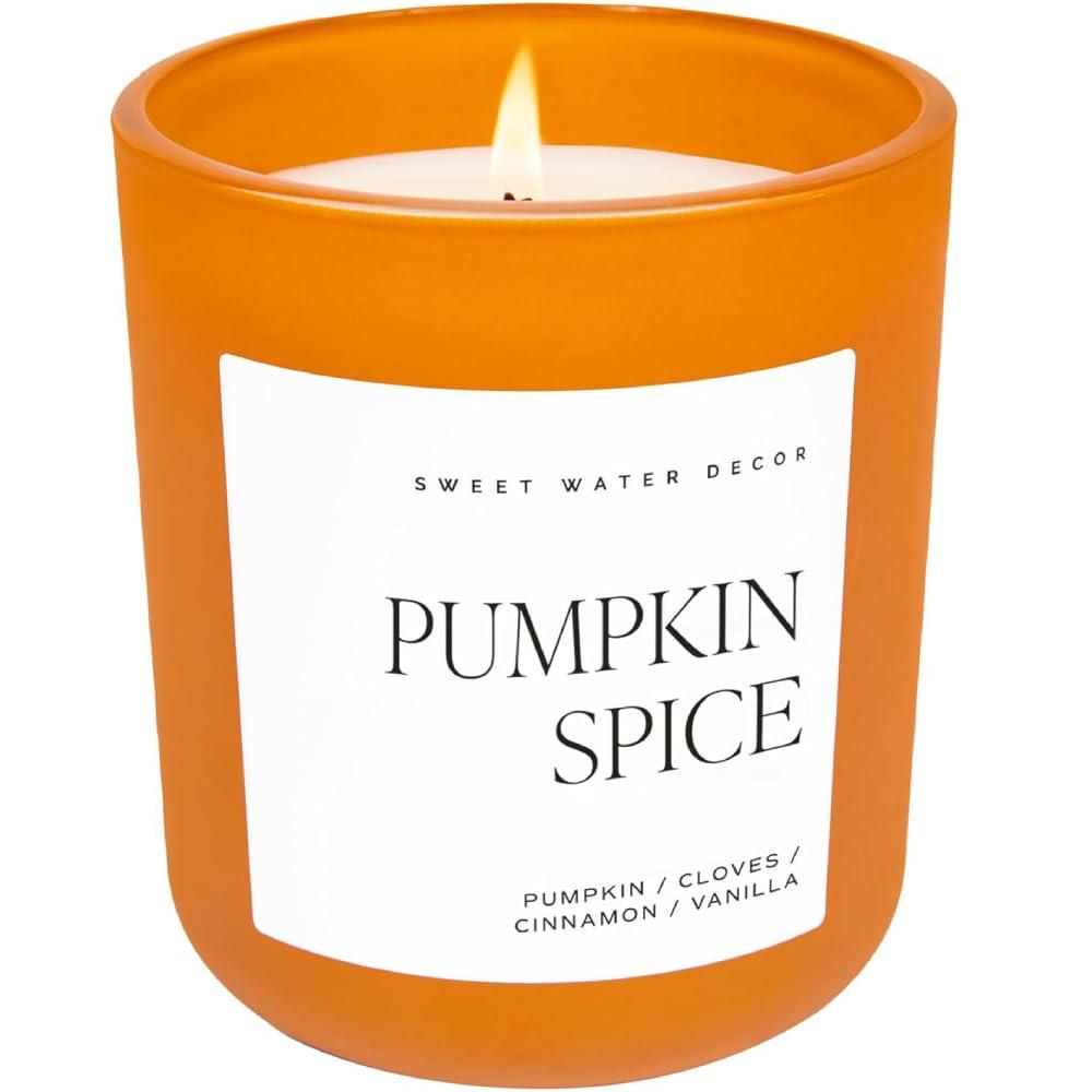 Pumpkin Spice 15oz Orange Matte Soy Jar Candle