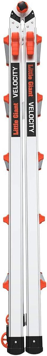 Velocity 22 Ft Aluminum Multi-Position Ladder with Wheels