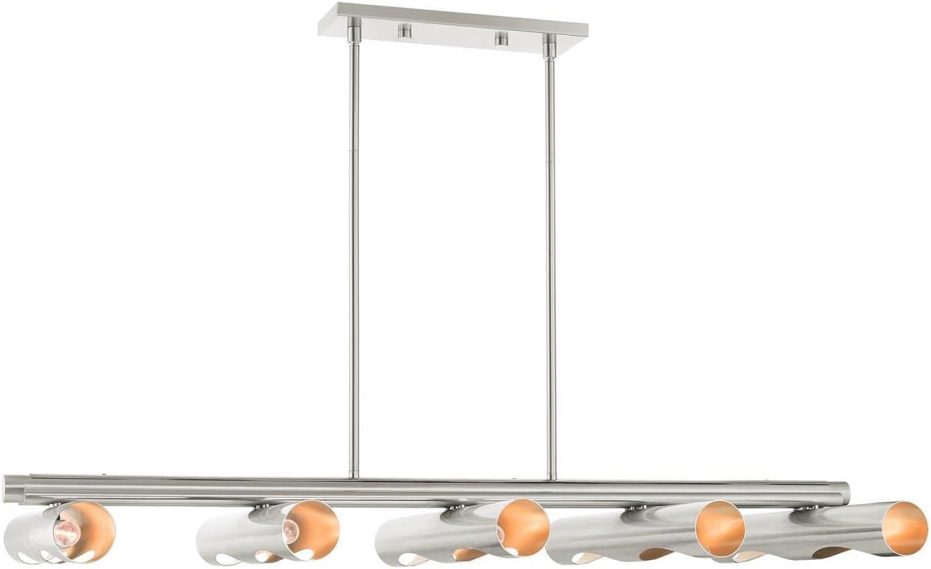 Livex Lighting Novato 10 - Light Chandelier in  Brushed Nickel