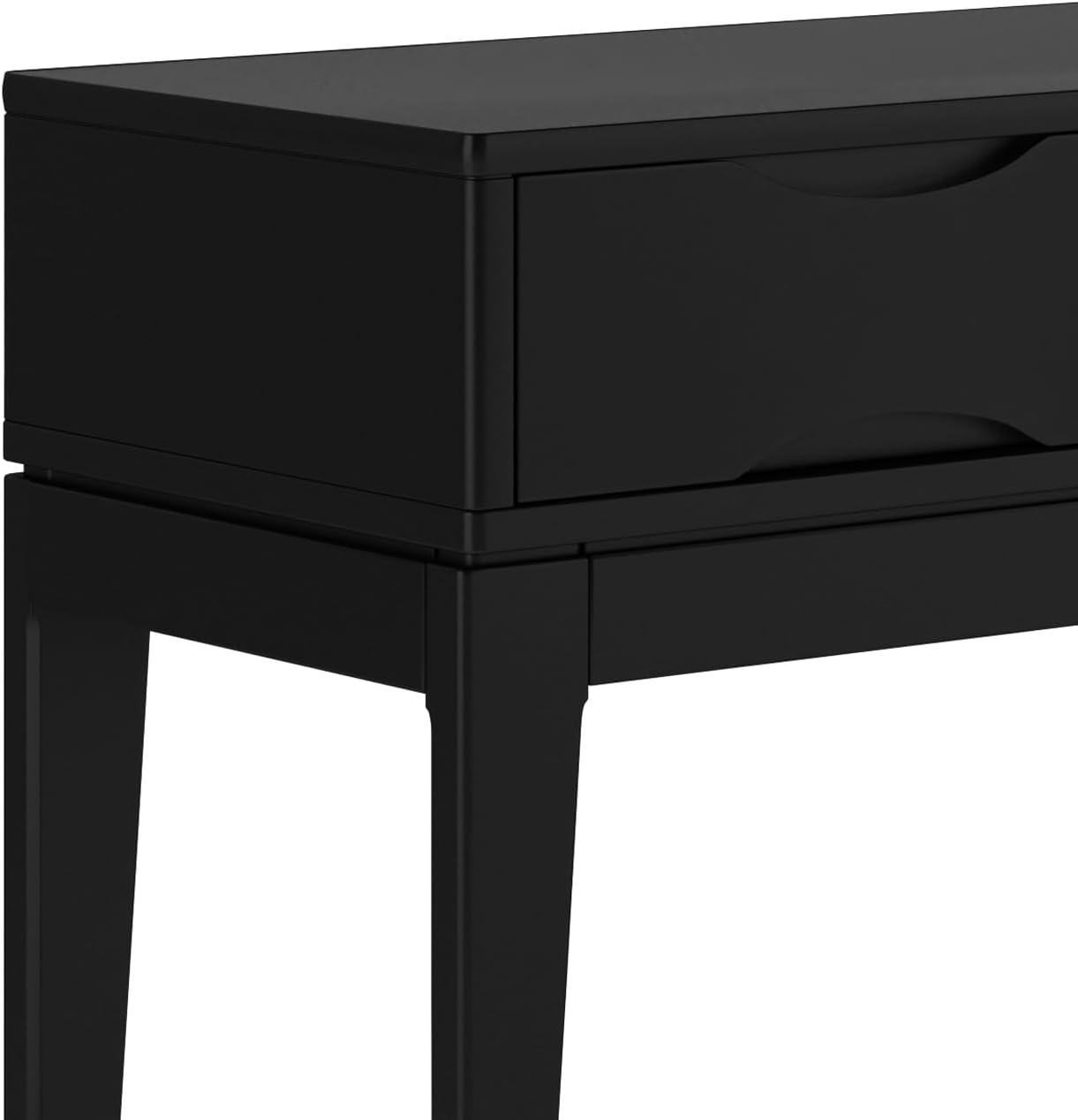 Simpli Home Harper Solid Hardwood Console Sofa Table In Black