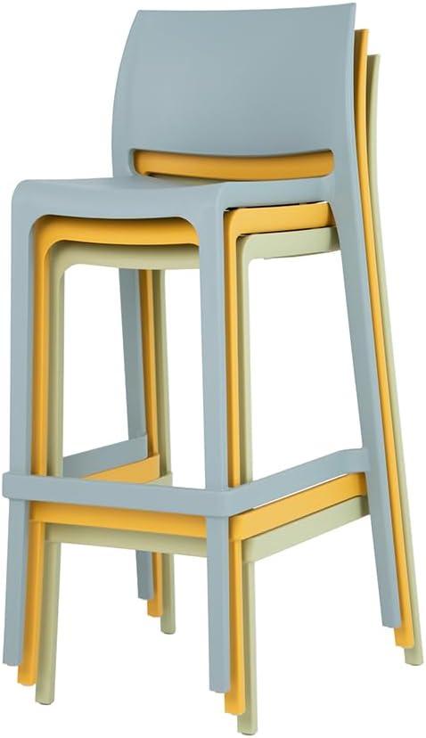 Sensilla 2pk Outdoor Stackable Bar Stools - Light Blue - Lagoon