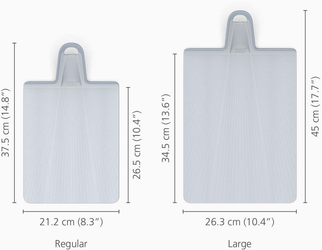 Gray Plastic Folding Rectangular Cutting Board