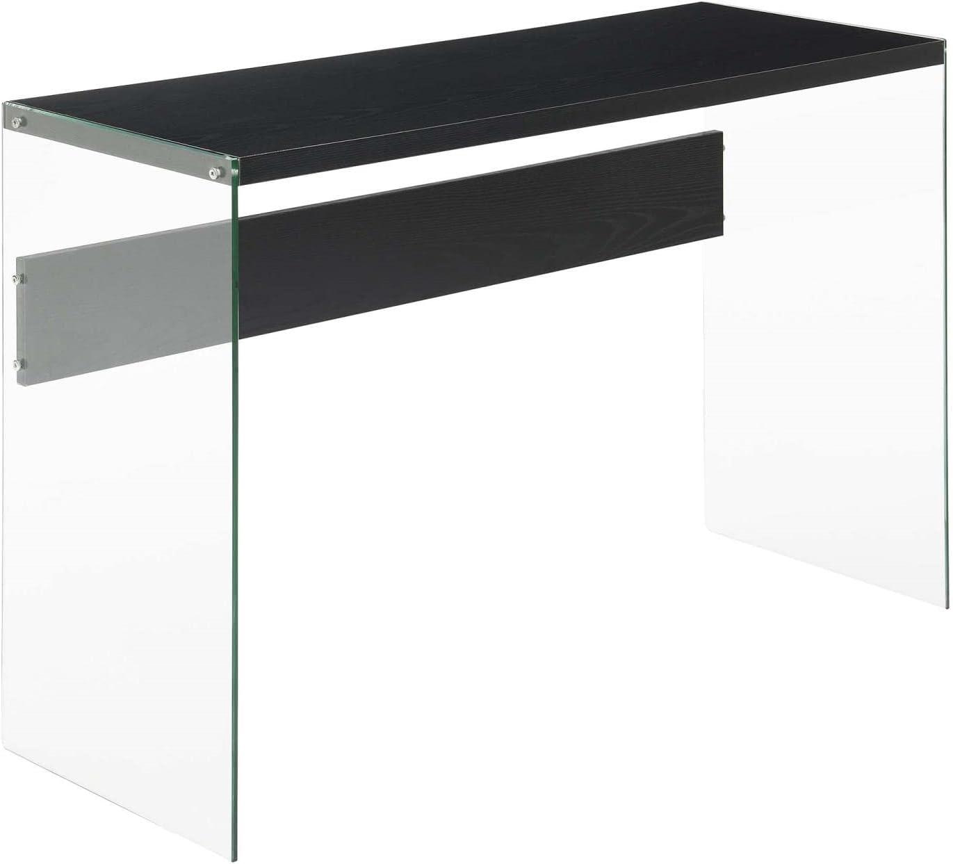 Convenience Concepts SoHo Console Table/Desk in Black Wood Finish