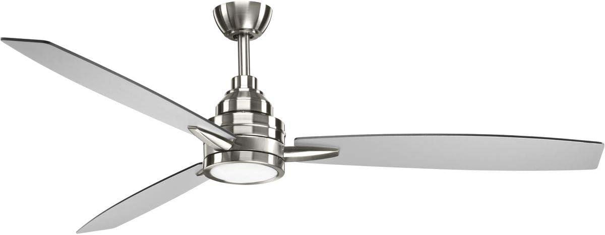 P2554-0930K-Progress Lighting-Gaze - Wide - Ceiling Fan - 1 Light - Handheld Remote in Urban Industrial and Farmhouse style - 60 Inches wide by 13.13