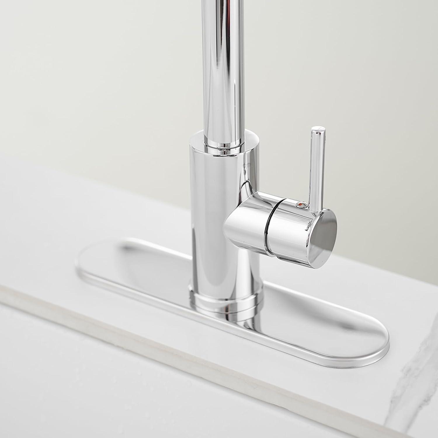 Greenspring Chrome Sink Hole Cover Escutcheon Round 10" Bathroom Or Kitchen Sink Faucet