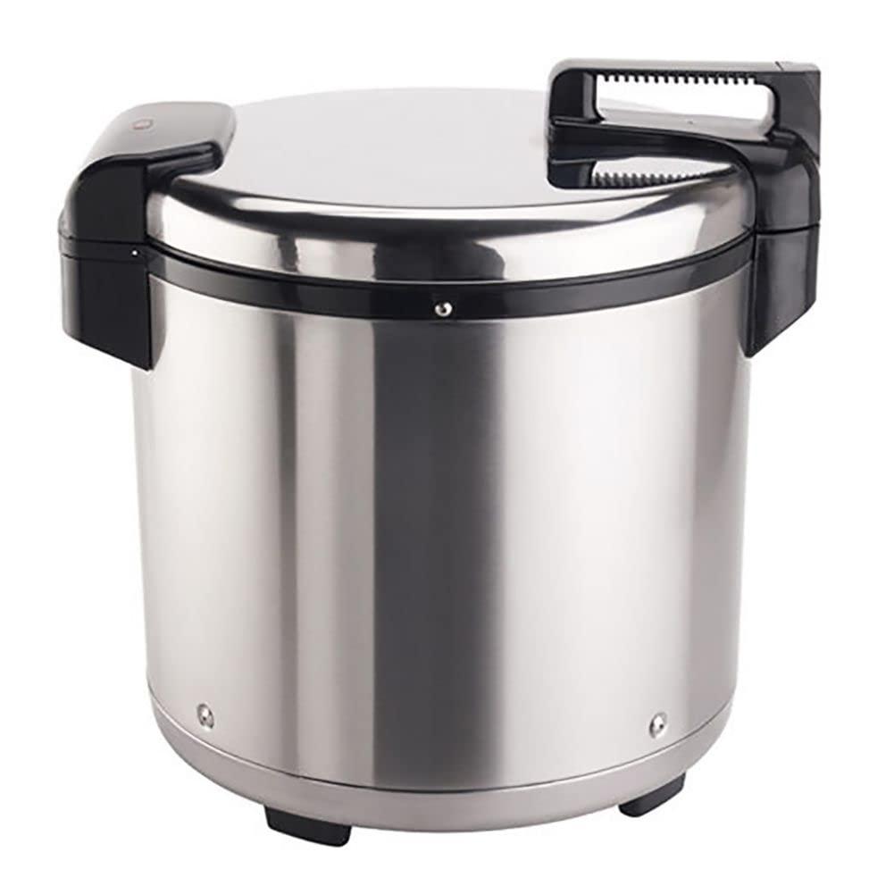 Stainless Steel 100 Cup Electric Rice Warmer with Hinged Lid