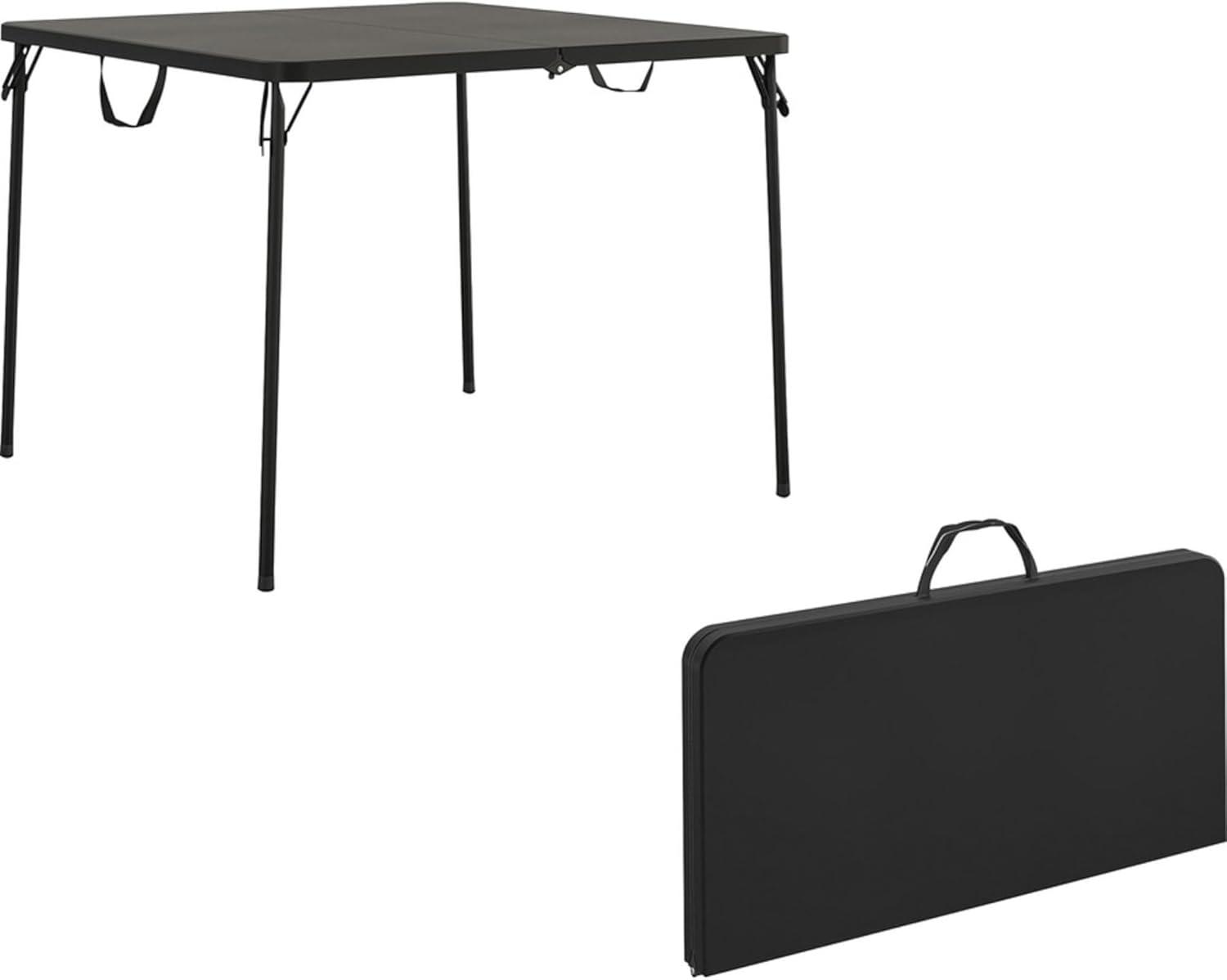 COSCO XL 38.5" Fold-in-Half Card Table w/ Handle