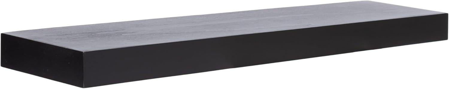 Kate & Laurel All Things Decor 36"x8" Havlock Wood Floating Shelf Black