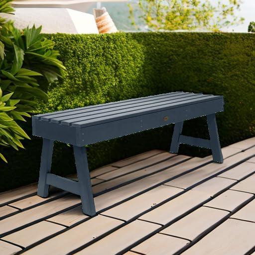 Highwood Weatherly 4-ft Picnic Bench - 2-Person, Eco-friendly, Synthetic Wood
