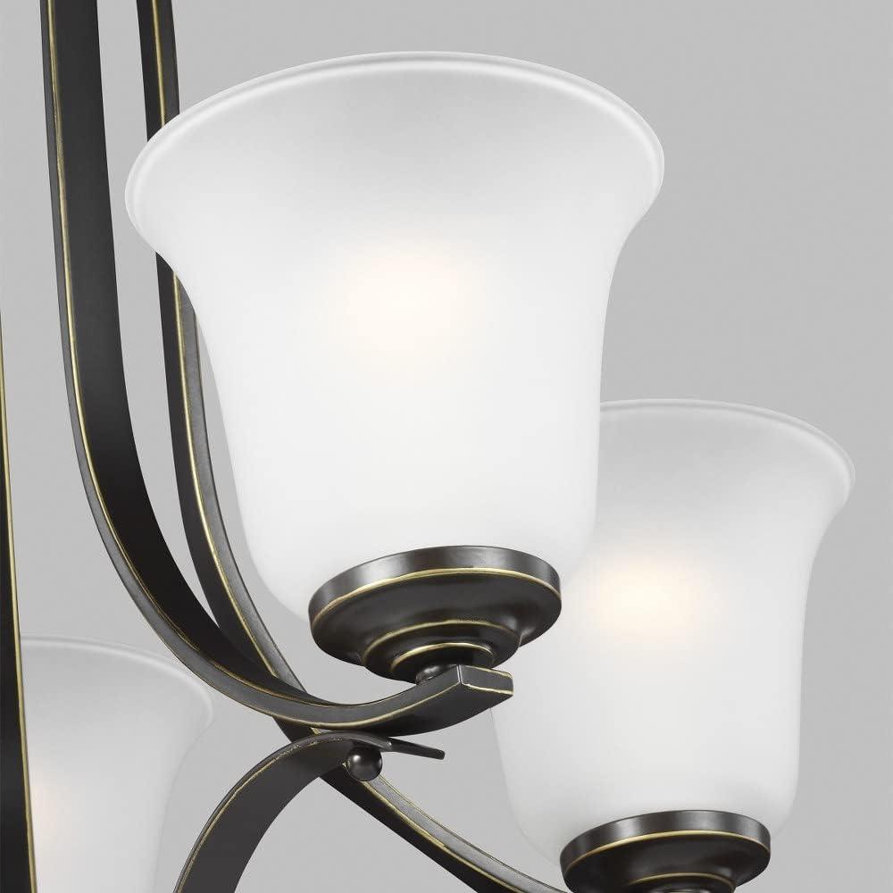 LeCeleBee Generation - Transitional Three Light Chandelier from Seagull-Emmons Collection in Pewter, Silver Finish, Brushed Nickel, Height: 22. 50 inches W...