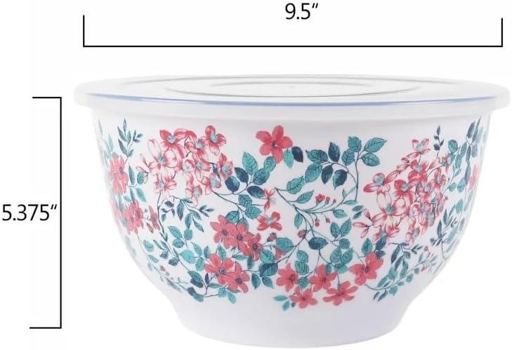 The Pioneer Woman 10-Piece Melamine Mixing Bowl Set, Fancy Flourish