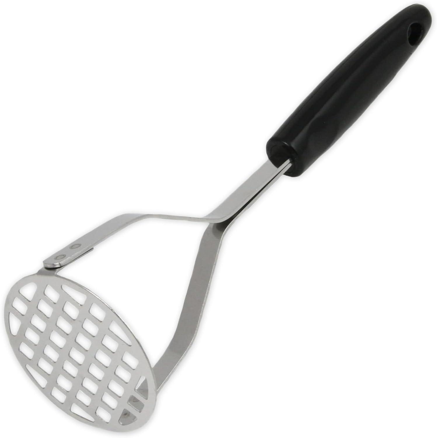 Chef Craft Select Sturdy Masher, 10.25 inch, Stainless Steel/Black