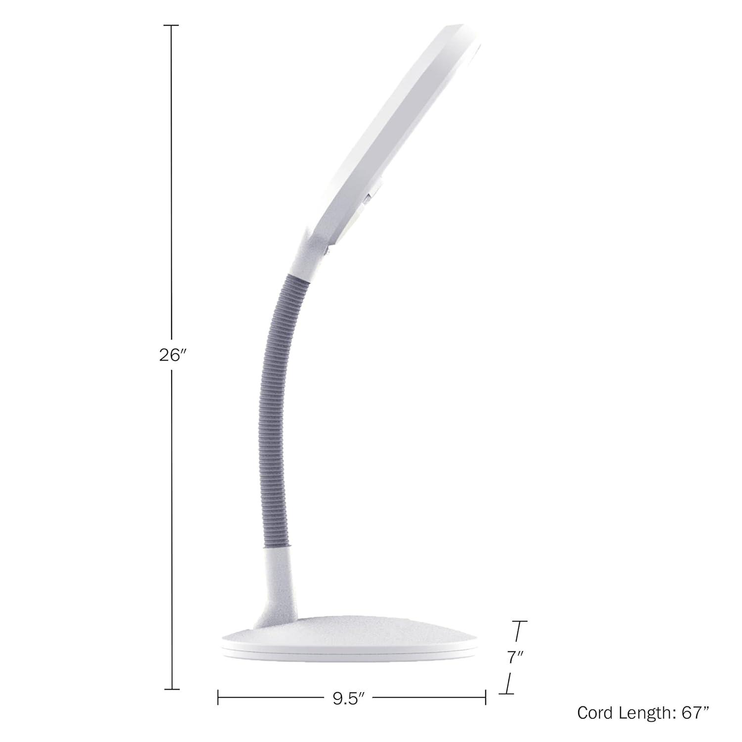 Hastings Home LED Sunlight Desk Lamp With Dimmer Switch