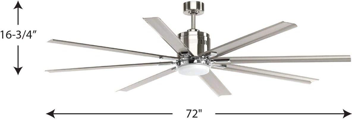 Vast Collection 72" 18W LED Eight Blade Fan