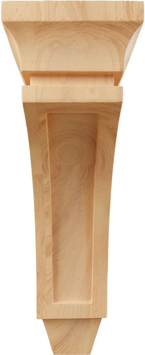 Small Natural Red Oak Wood Corbel Bracket