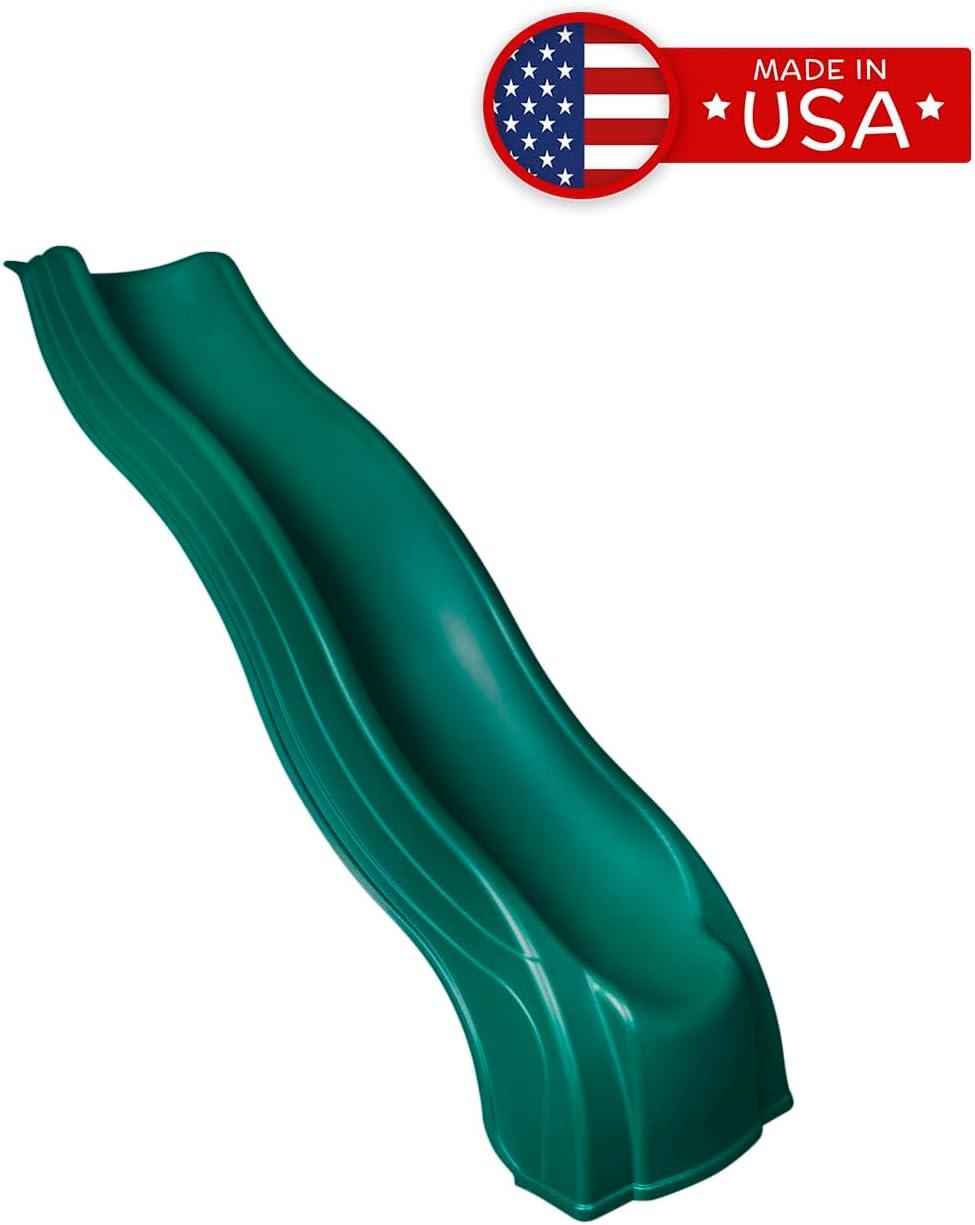 Swing-N-Slide 4 Foot Apex Wave Slide with Lifetime Warranty, Green