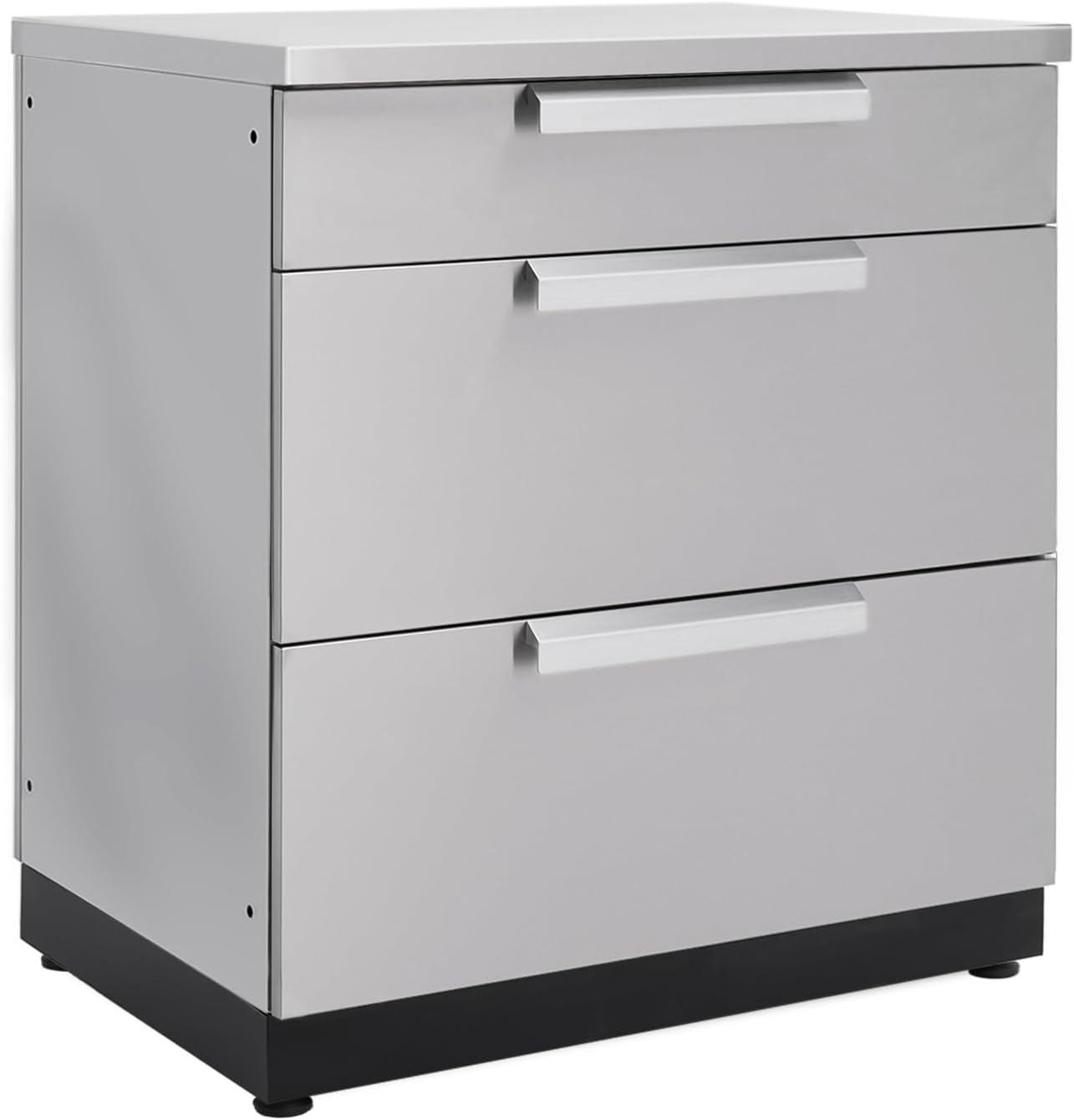 Outdoor Kitchen Classic 32In 3-Drawer Cabinet