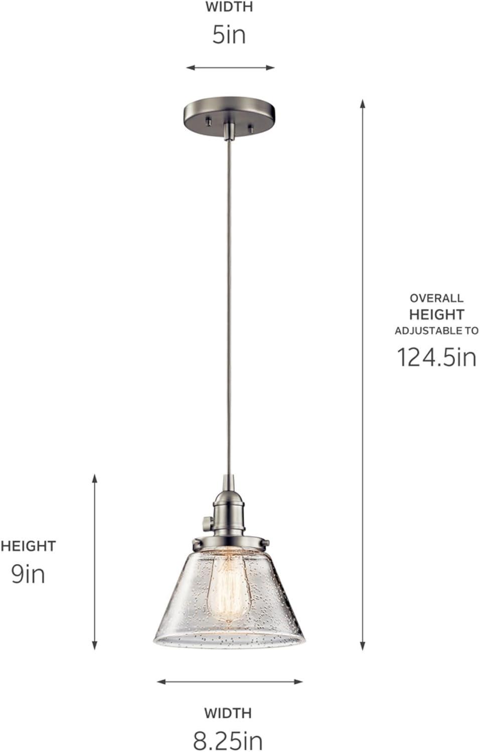 Kichler Lighting Avery 1 - Light Pendant in  Brushed Nickel